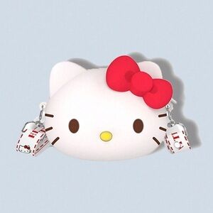 NWT Small Hello Kitty Silicone Purse/ Crossbody Bag, Approx 5” by 4” Sanrio